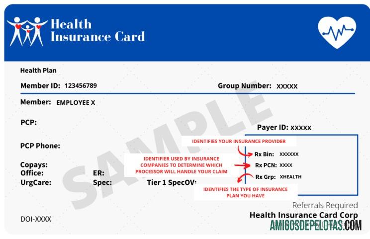 Cartão de Seguro Saúde exemplo real